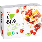 Hallon Fryst Eko 250g ICA I love eco.