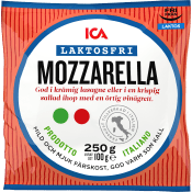 Mozzarella laktosfri 100g ICA.