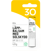 Läppbalsam med Solskydd SPF30 1-p ICA Hjärtat.