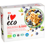 Blåbär Fryst 250g KRAV ICA I love eco.