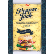 Ost Pepper Jack Skivad 20g 8-p ICA.