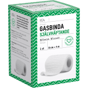 Gasbinda Självhäftande 8cm x 4m 1-p ICA Hjärtat.