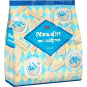 Miniwafers med vanilj 250g ICA.