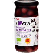 Kalamataoliver Ekologisk 370 g ICA eco.