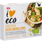 Kycklingbuljong Ekologisk 6-p 66g ICA I love eco.