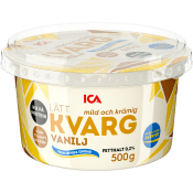 Kvarg Lätt 0,2% Vanilj 500g ICA.