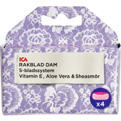 Rakblad dam 5-blad 4-p ICA.