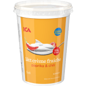 Crème fraiche Lätt Paprika & chili 11% 5dl ICA.