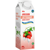 Lättyoghurt Jordgubb slät 0,5% 1000g ICA.