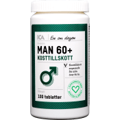 Multivitamin Man 60+ Kosttillskott 100-p ICA Hjärtat.