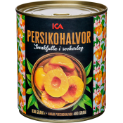 Persikohalvor 480g ICA.