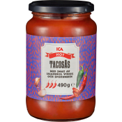 Tacosås Hot 490g ICA.