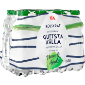 Vatten Kolsyrad Päron & äpple 33cl 12-p ICA.