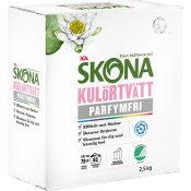 Tvättmedel Kulörtvätt Parfymfri 2,5kg ICA Skona.