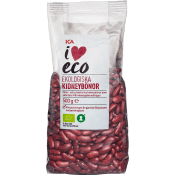 Röda Kidneybönor Torra Ekologiska 500g ICA.