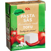 Pastasås Arrabiata med tofu Vegansk 390g ICA.