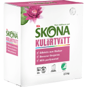 Tvättmedel Kulörtvätt Morgonsol 2,5kg Miljömärkt ICA Skona.