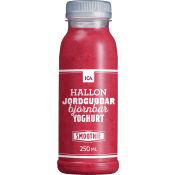 Smoothie hallon jordgubb björnbär 250ml ICA.
