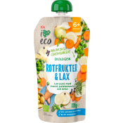 Barnmat Rotfrukter & lax 6m 120g ICA I love eco.