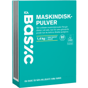 Maskindiskpulver 1,4kg ICA Basic.