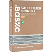 Kaffefilter nr 4 100-p ICA Basic.