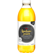 Apelsinjuice med fruktkött 1l ICA.