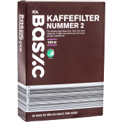Kaffefilter nr 2 100-p ICA Basic.