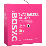 Tvättmedel Kulör 8kg ICA Basic.