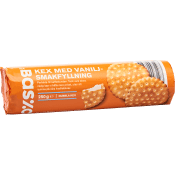 Kex med Vaniljsmakfyllning 250g ICA Basic.