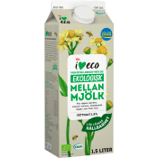 Mellanmjölk 1,5% Ekologisk 1,5l KRAV ICA I love eco.
