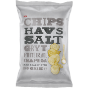 Chips Havssalt Grytfriterade 180g ICA.