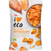 Sötpotatischips 100g ICA I love eco.
