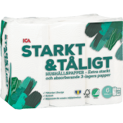 Hushållspapper Starkt & Tåligt 6-p ICA.