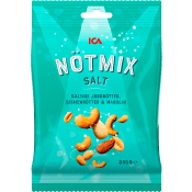 Nötmix Saltade Jordnötter Cashew & Mandlar 200g ICA.
