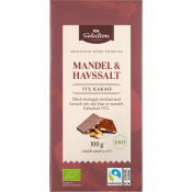 Choklad Mandel Havssalt 55% 100g ICA Selection.