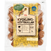 Kycklingköttbullar 1kg ICA.