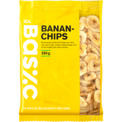 Bananchips 250g ICA Basic.