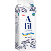 A-fil Naturell 3% 1,5l ICA.