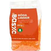 Röda Linser 800g ICA Basic.