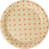 Assiett Hjärta 18cm 12-p ICA.
