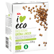 Gröna Linser 380g ICA I love eco.