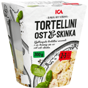 Färdigmat Tortellini Ost och Skinka ICA.