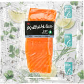 Lax Färsk Kallrökt i bit 250g Miljömärkt ICA.