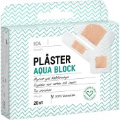 Plåster Aqua block 20-p ICA Hjärtat.