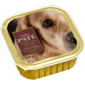 Hundmat oxkött & lever i paté 150g ICA.