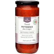 Pastasås Puttanesca 400g ICA Selection.