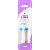 Eltandborste Sensitive Refill 2-p ICA.