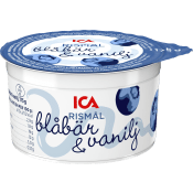 Rismål Blåbär Vanilj 2,9% 175g ICA.