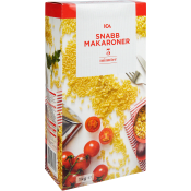 Snabbmakaroner 1kg ICA.