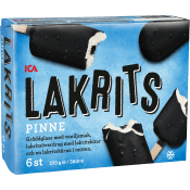 Glass Lakritspinne 6-p ICA.